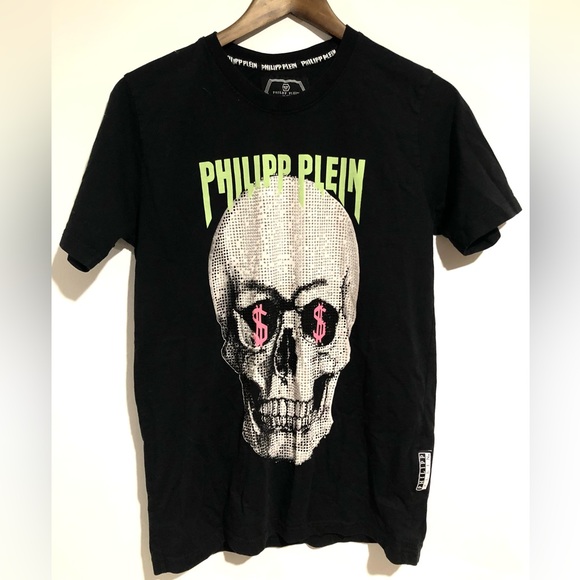 Phillip Plein BLACK T-SHIRT 🖤 EXCELLENT CONDITION ✔️ - Picture 2 of 2